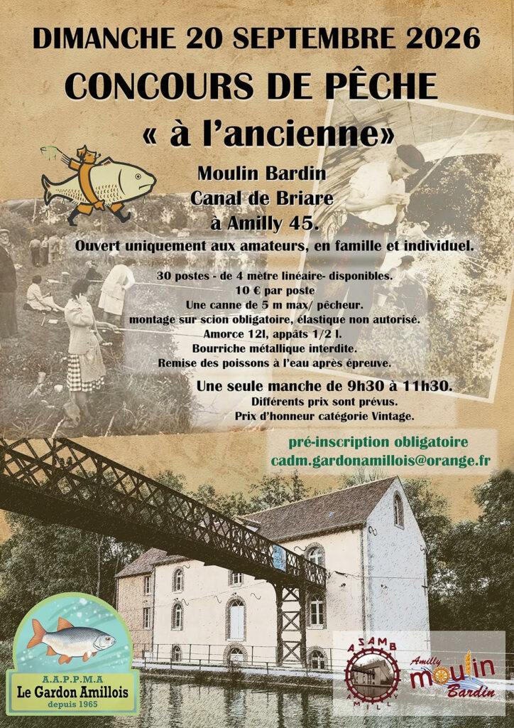 Concours de Pêche « à l'ancienne » au Moulin Bardin